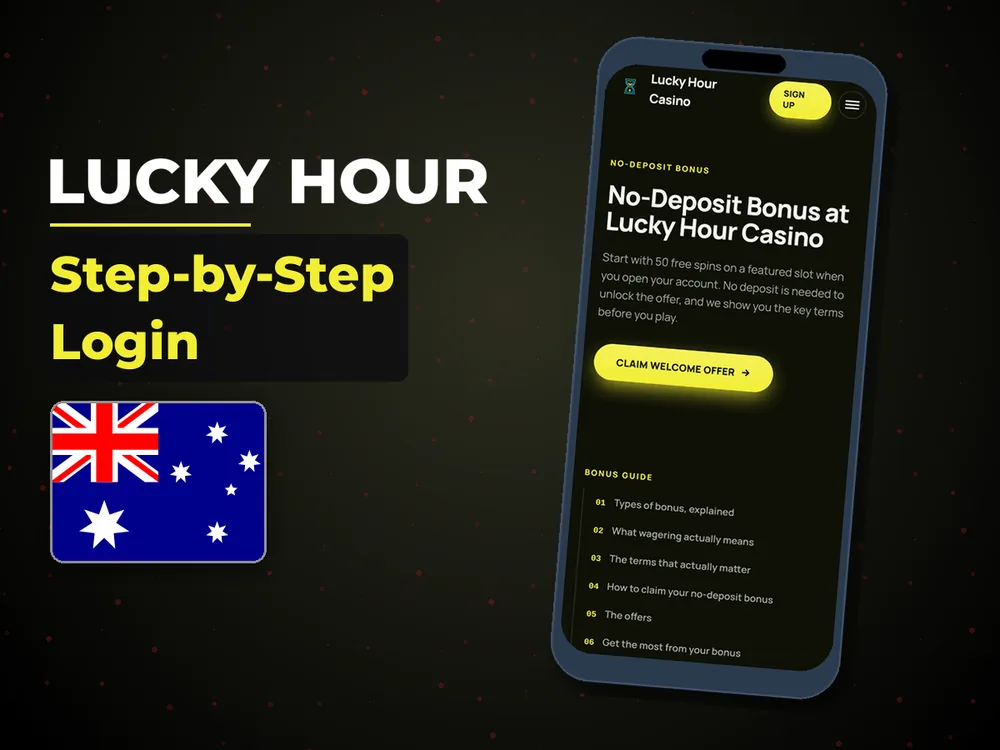 Lucky Hour - Step-by-Step Login